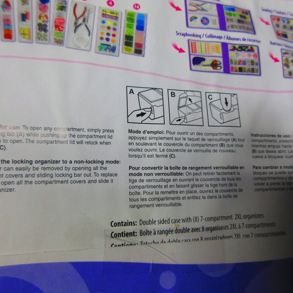 CraftMates Lockables Bead Storage Case - Picture 7 of 11